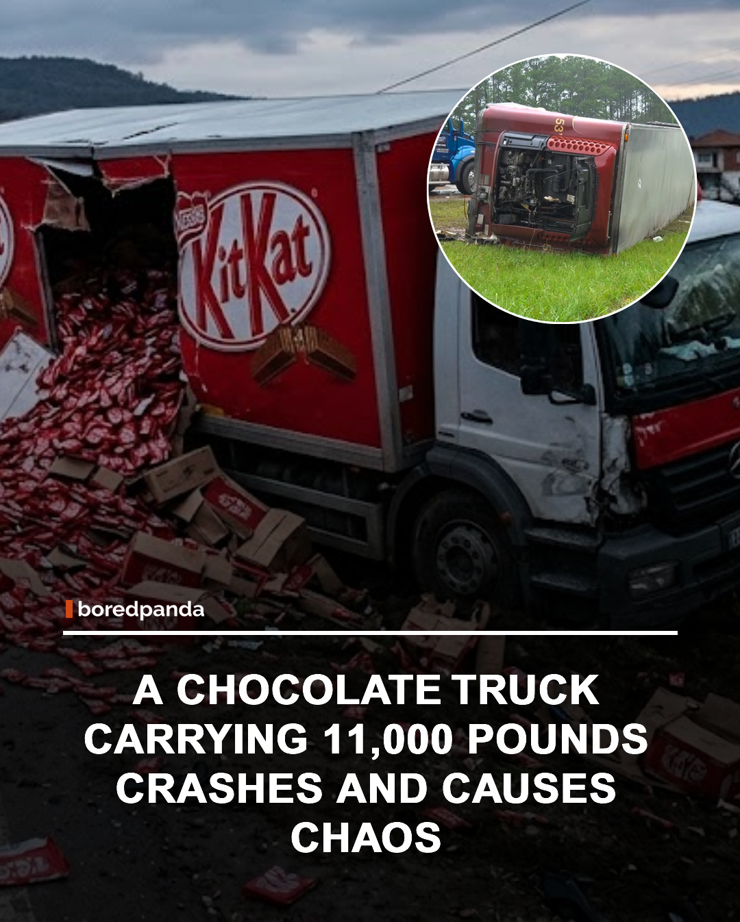 A truck transporting around 11,000 pounds of chocolate caused a stir after crashing, prompting an unexpectedly witty response from KitKat. Instead of a formal corporate statement, the brand leaned into humor, turning the incident into a viral moment that quickly spread across social media.



The playful reaction resonated with chocolate lovers online, with many praising the brand for its lighthearted approach during what could have been a PR headache. While the crash itself raised concerns about product loss and logistics, the internet mostly focused on the clever branding moment that followed. 🍫😄

#funny #viralnews #funfacts #viral