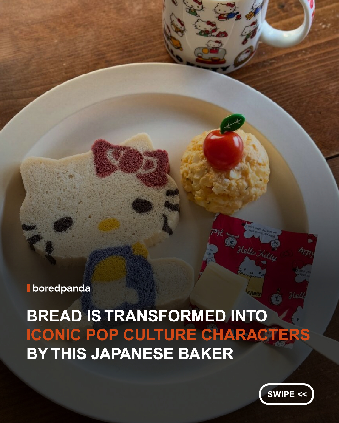 Most of us think of bread as a basic everyday food, but for Ran, the creator of the 'Konel Bread' Instagram account, it becomes something much more creative. Using dough as their material, they turn plain white loaves into cute characters, animals, and fun designs that look like they belong in a storybook.

Today, we’ve gathered a cute list of these baked creations. You’ll see familiar faces like SpongeBob, Hello Kitty, Snoopy, and many more fun characters.

Get ready for a sweet and playful collection – fresh from the oven and quite often too cute to eat. Enjoy!