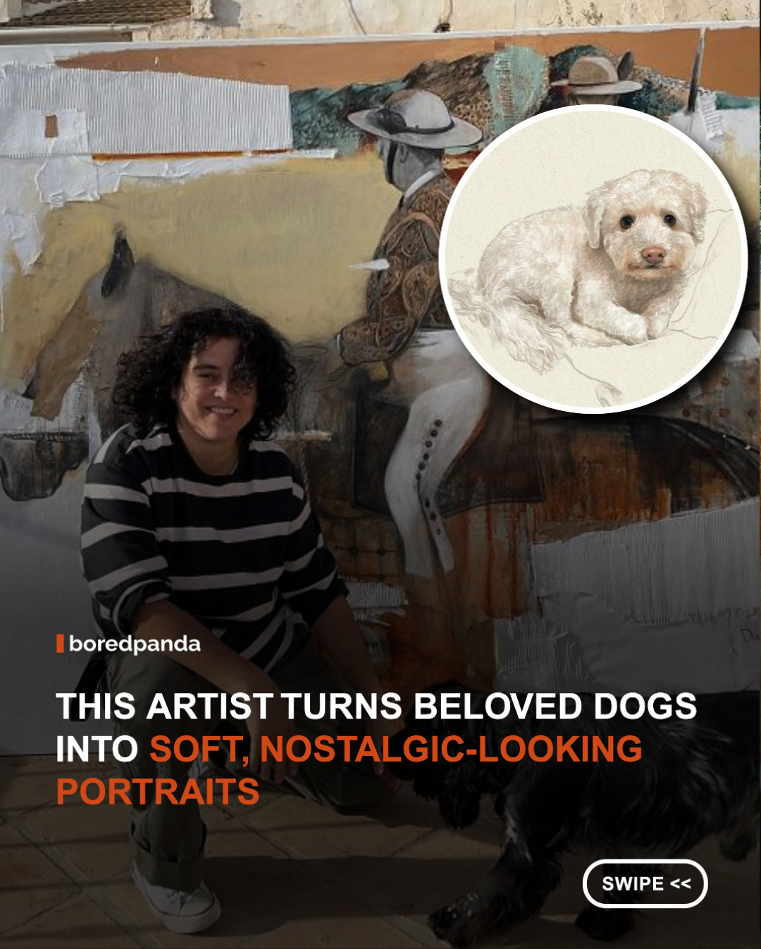 Dogs have a way of becoming much more than pets. They turn into companions, little shadows, emotional anchors, and family members whose expressions we learn to read almost as clearly as words. Artist and illustrator Victoria Dael captures that bond through warm, expressive dog portraits that feel personal even before you know the story behind them. Her work includes landscapes, narrative pieces, digital illustrations, and custom pet portraits, but her drawings of dogs have become a particularly cherished part of her artistic world. #art #dogs #pets #victoriadael