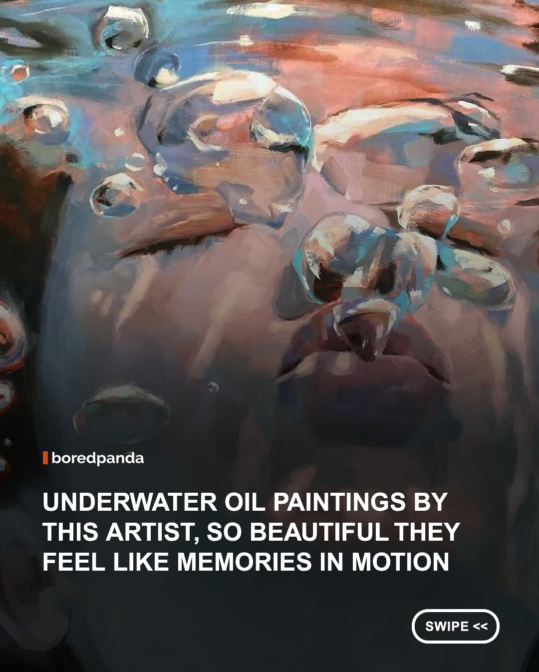 
Massachusetts-based artist Michele Poirier Mozzone has spent over a decade capturing the ever-changing interplay of light, water, and the human body. Inspired by watching her daughter swim in 2011, she created her "Fractured Light" series, transforming shimmering reflections and underwater distortions into striking paintings that explore movement, memory, and transformation. ✨🌊🎨
