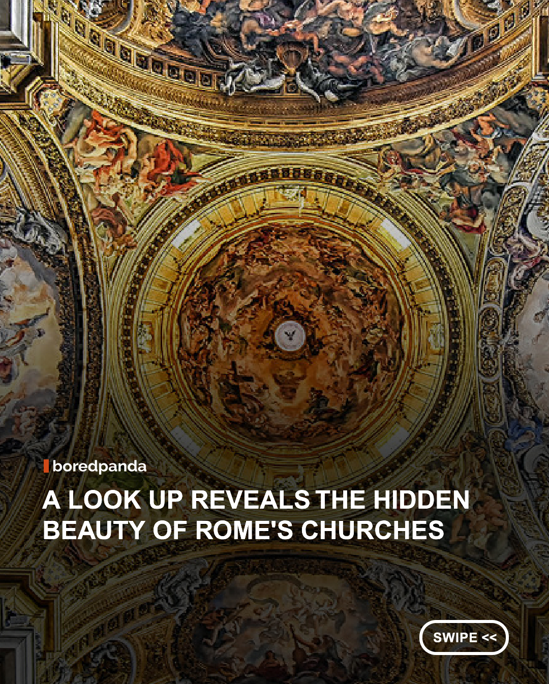 Rome is famous for its ancient history, but some of its greatest treasures are found overhead. Across the city's historic churches, elaborate ceilings covered in frescoes, gold leaf, intricate carvings, and breathtaking paintings transform these sacred spaces into works of art. ✨⛪



From dramatic biblical scenes to dazzling architectural illusions, each ceiling tells a story while showcasing the extraordinary skill of the artists who created them. Together, they offer a stunning reminder of why Rome, the City of Seven Hills, remains one of the world's greatest centers of art, history, and culture. 





#rome #churches #architecture 

📸: Florian Pagano


