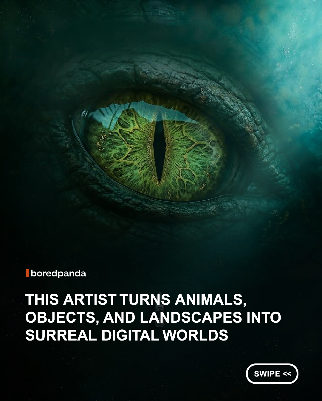 Some digital artworks catch your eye because they look impossible. Others keep you looking because they feel like they belong to a much bigger story. Daniel Sánchez, better known as Daniel Artx, creates photomanipulations that do both, turning ordinary objects, animals, landscapes, and human figures into surreal scenes that feel cinematic, dreamlike, and full of hidden meaning. #art #digitalart #danielsanchez