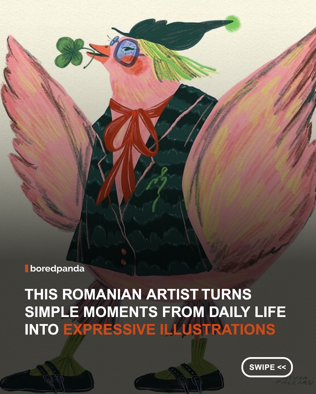 Some emotions are so ordinary that we rarely stop to acknowledge them. Romanian illustrator Livia Falcaru brings those quiet, everyday feelings into the spotlight through her colorful and thoughtful illustrations. She draws inspiration from her personal experiences as a woman navigating modern life, capturing moments of vulnerability, connection, doubt, and self-reflection. #art #illustration #paintings  #LiviaFalcaru