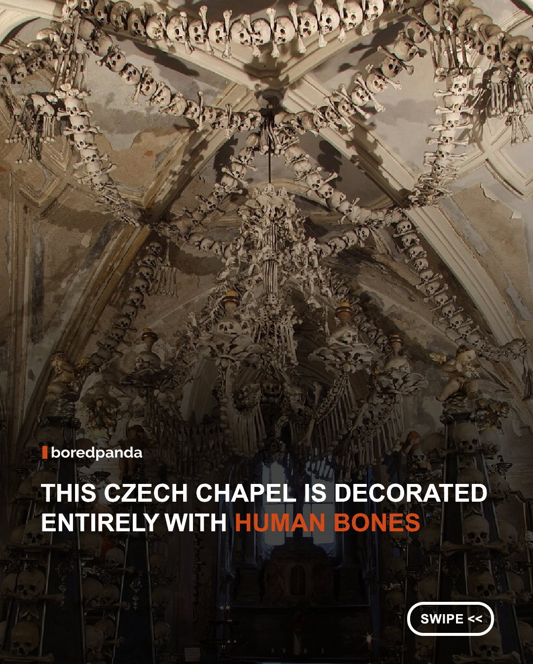 Sedlec Ossuary, also known as the Bone Church, is one of the most unusual chapels in the world. Located in Kutná Hora, Czechia, it’s decorated with the bones of an estimated 40,000 to 70,000 people, arranged into chandeliers, coats of arms, and intricate ornamental designs. What makes it so unforgettable is the way it transforms human remains into something both haunting and strangely beautiful, turning the chapel into a powerful reflection on mortality, history, and remembrance.



#SedlecOssuary #BoneChurch #KutnaHora #Czechia  #GothicArchitecture