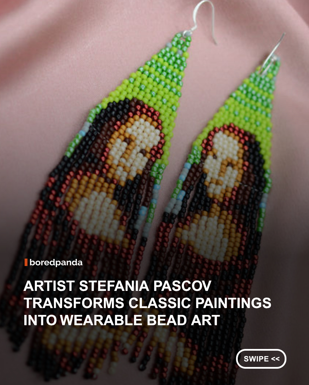 Art history usually lives in museums, books, and classroom slideshows, but Stefania Pascov found a way to make it part of everyday life. Through her handmade jewelry project, A Museum You Can Wear, or Muzeul de la Ureche in Romanian, she transforms iconic paintings into miniature beadwork pieces that people can actually wear. From famous masterpieces by Van Gogh, Klimt, Vermeer, and Hokusai to many others, her designs turn recognizable works of art into something playful, detailed, and deeply personal. #art #beads #beadart #stefaniapascov
