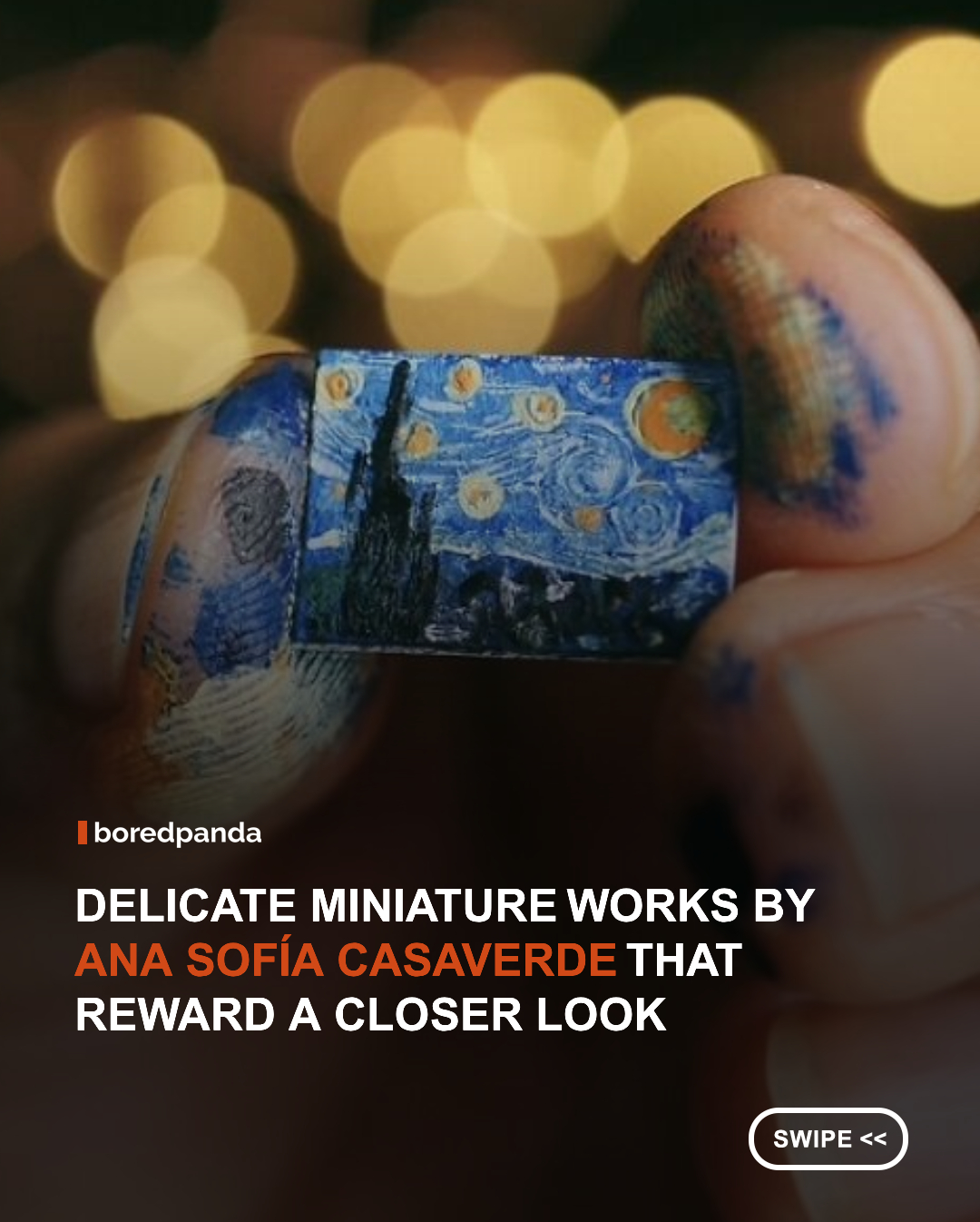 Miniature art draws your attention with the details that an artist manages to place into something almost too delicate to handle. Peruvian artist and interior designer Ana Sofía Casaverde does exactly that with her delicate creations, turning paper and other simple materials into miniature scenes, objects, flowers, animals, and tiny recreations of classical works of art. #art #miniatureart #anasofiacasaverde