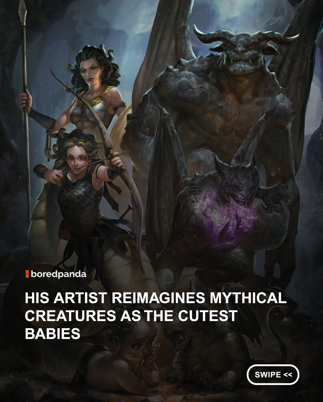 Illustrator Rudy Siswanto gives legendary creatures an irresistibly adorable makeover by imagining what they might have looked like as babies. From tiny dragons and fluffy griffins to miniature phoenixes and other mythical beasts, each illustration is packed with personality, playful details, and a touch of fantasy. The series transforms some of mythology’s most fearsome creatures into charming companions that are impossible not to love. 🐉✨