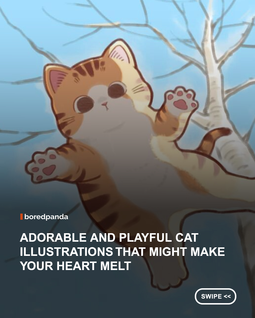 Wei Cong, also known online as weidacongyoumugua, is a talented artist who creates the cutest and coziest cat illustrations. Many of her drawings feature her own ginger cat, Papaya, whose playful personality and little quirks shine through in every piece. #art #illustration #weicong #weidacongyoumugua