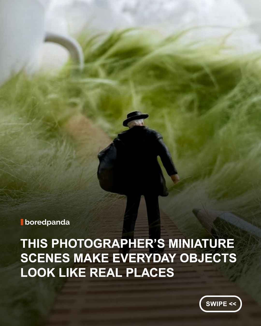 Artist Derrick Lin has been turning miniature figures into deeply expressive little worlds since 2013. What began as a photography series about thoughts and feelings often left unsaid has grown into a much broader visual language, exploring work stress, loneliness, city life, travel, time, grief, nostalgia, and many other emotional corners of everyday life