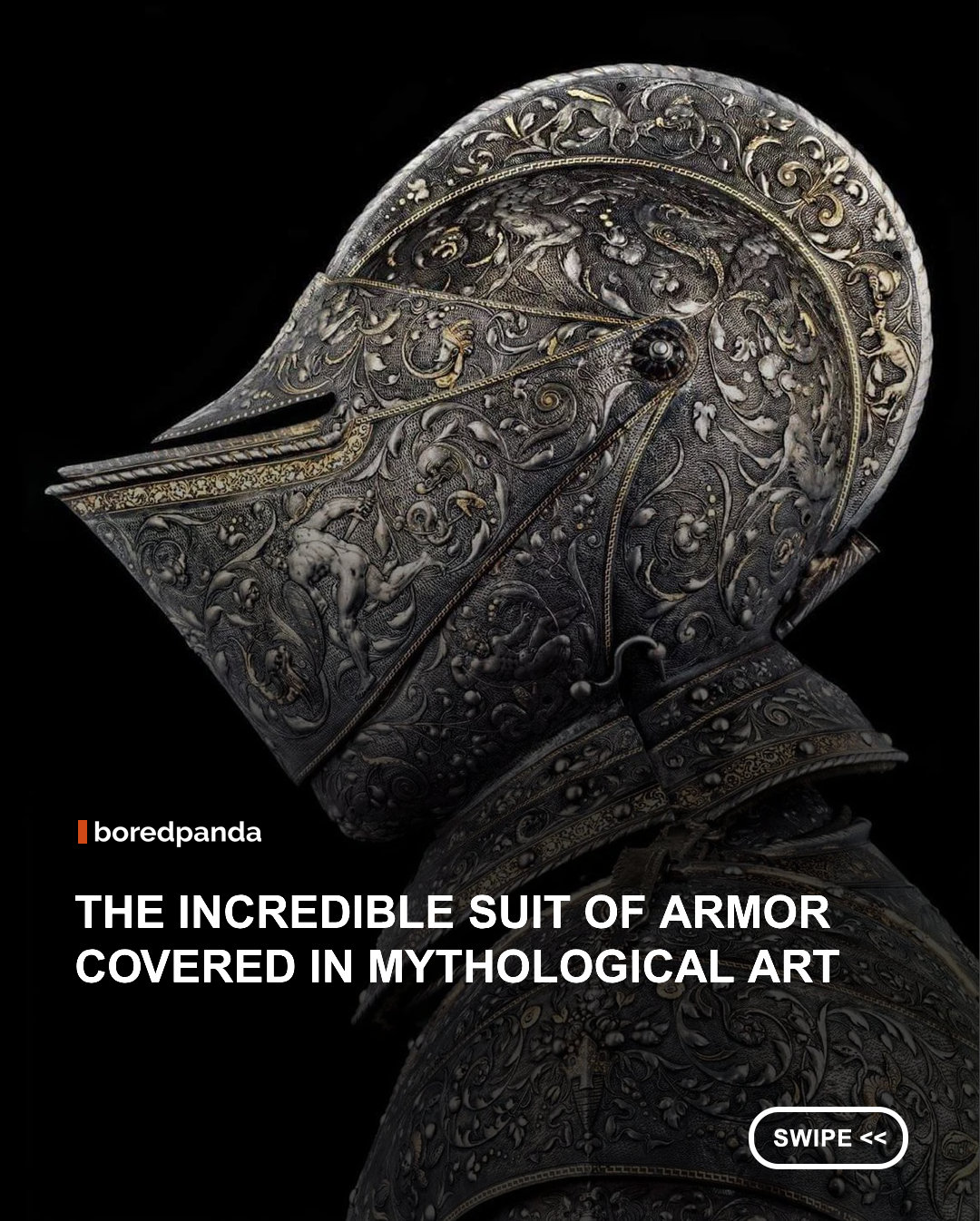 Crafted in the mid-16th century for Maximilian II, Holy Roman Emperor, the magnificent Hercules Armor is considered one of the finest examples of Renaissance craftsmanship. Forged in France, the steel suit is covered with intricate engravings, elaborate ornamentation, and scenes inspired by classical mythology. Although fully functional as protective armor, its true purpose was ceremonial, showcasing Maximilian's wealth, power, and status at court rather than on the battlefield. More than four centuries later, it remains a breathtaking blend of engineering and art. ⚔️ #midcentury #maximillianll #herculesarmor