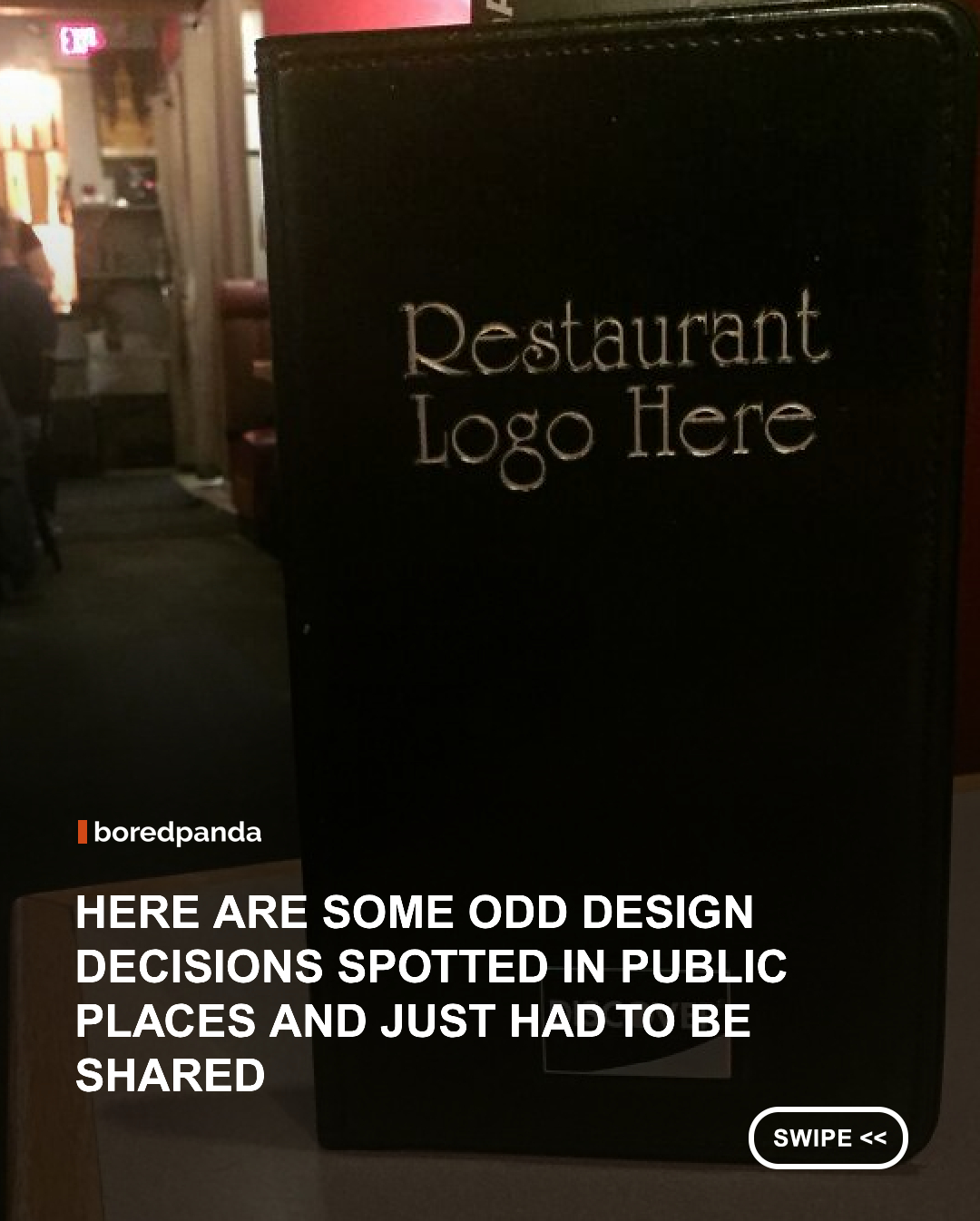 We often form our opinion of a city by judging the quality of its public spaces. If they give us a hard time, most likely we won't be too psyched about returning to it.

And unfortunately, there are plenty of ways urban planners and interior designers ruin our everyday life and force us into dreadful anxiety-inducing situations. 😂 swipe left and tell us the funniest one! 