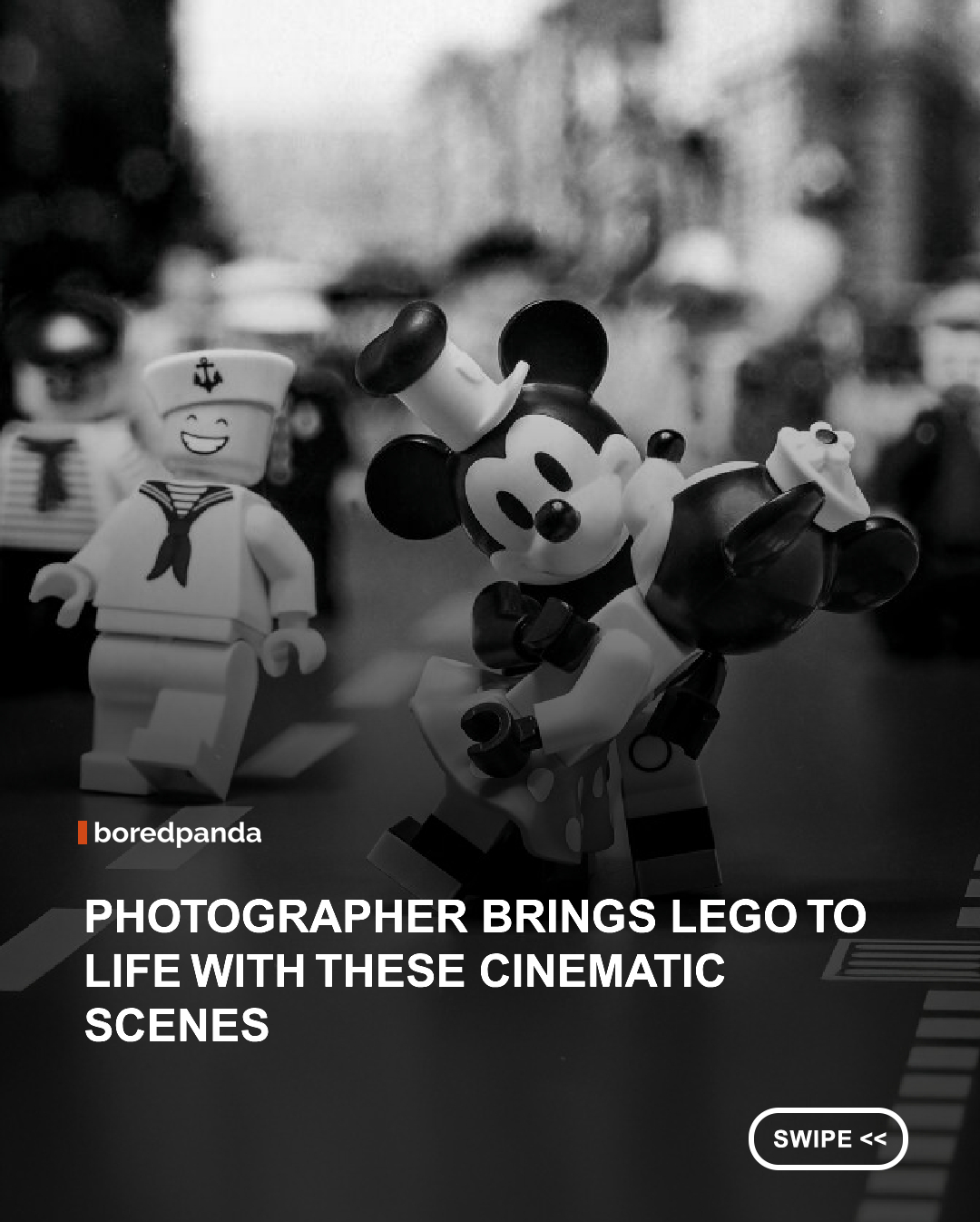 Tiny figures. Massive imagination. Through clever lighting, realistic effects, and meticulous attention to detail, LEGO photographer Mitchell Wu transforms ordinary minifigures into cinematic adventures that feel larger than life. These miniature worlds prove you don't need real actors to tell unforgettable stories. #LEGO #art #photography