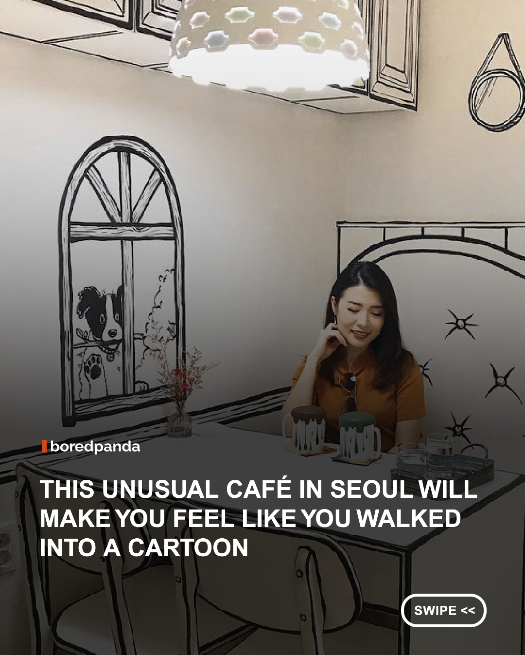 ☕ Step inside a café where everything looks like it's been sketched by hand.

This is Cafe Yeonnam-dong 239-20, one-of-a-kind spot in Seoul transforms black-and-white illustrations into a real-life experience. From the walls and furniture to the cups and plates, every detail is designed to make visitors feel like they've stepped into a comic book.

It's no surprise this unique café has become a must-visit destination for design lovers, photographers, and K-drama fans alike. 🖤✨