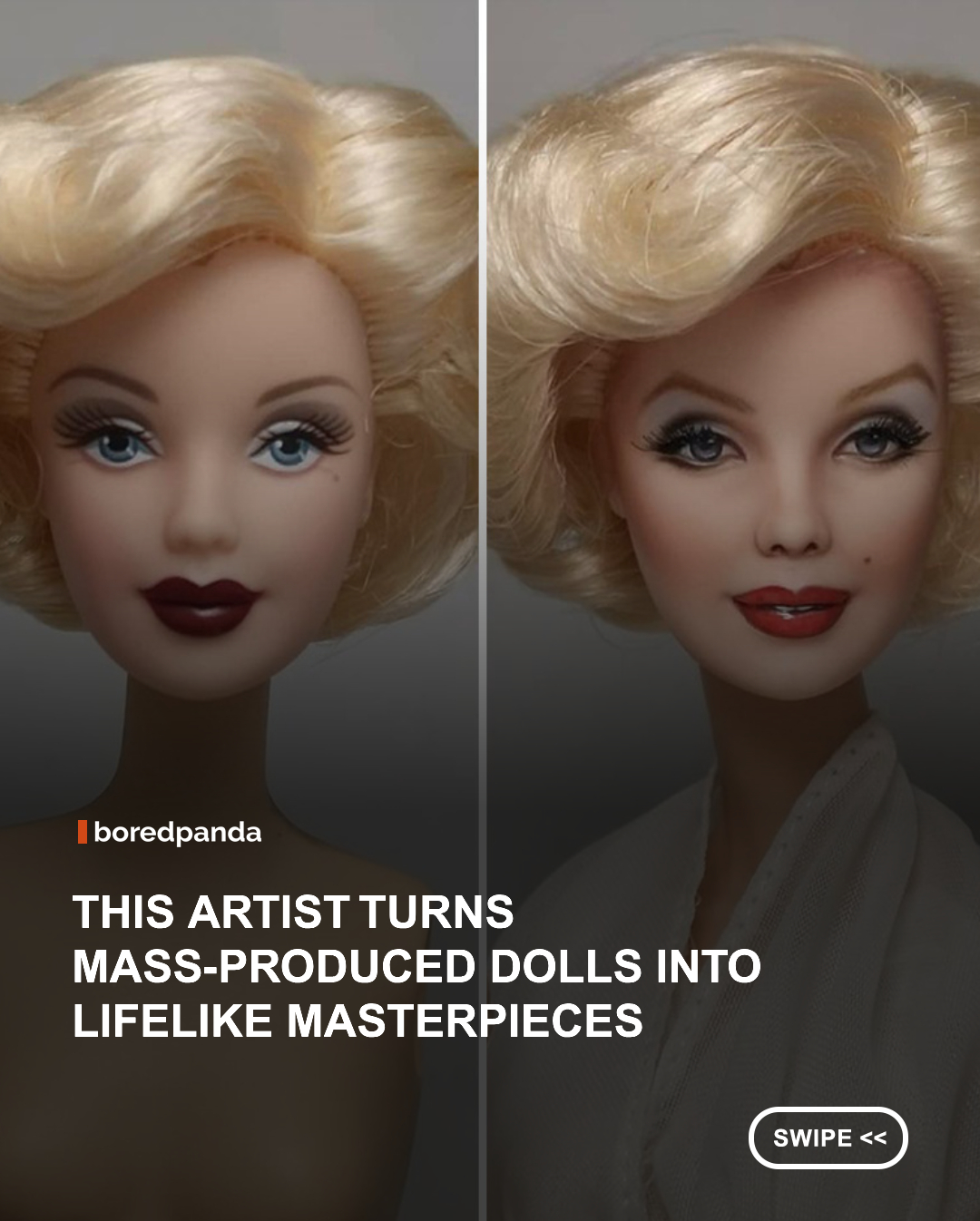 🎨 With remarkable attention to detail, artist JCRDreamDolls transforms ordinary dolls into stunningly lifelike creations. By repainting every facial feature by hand, each doll is given its own unique personality and expression, turning a mass-produced toy into a one-of-a-kind work of art. ✨🪆