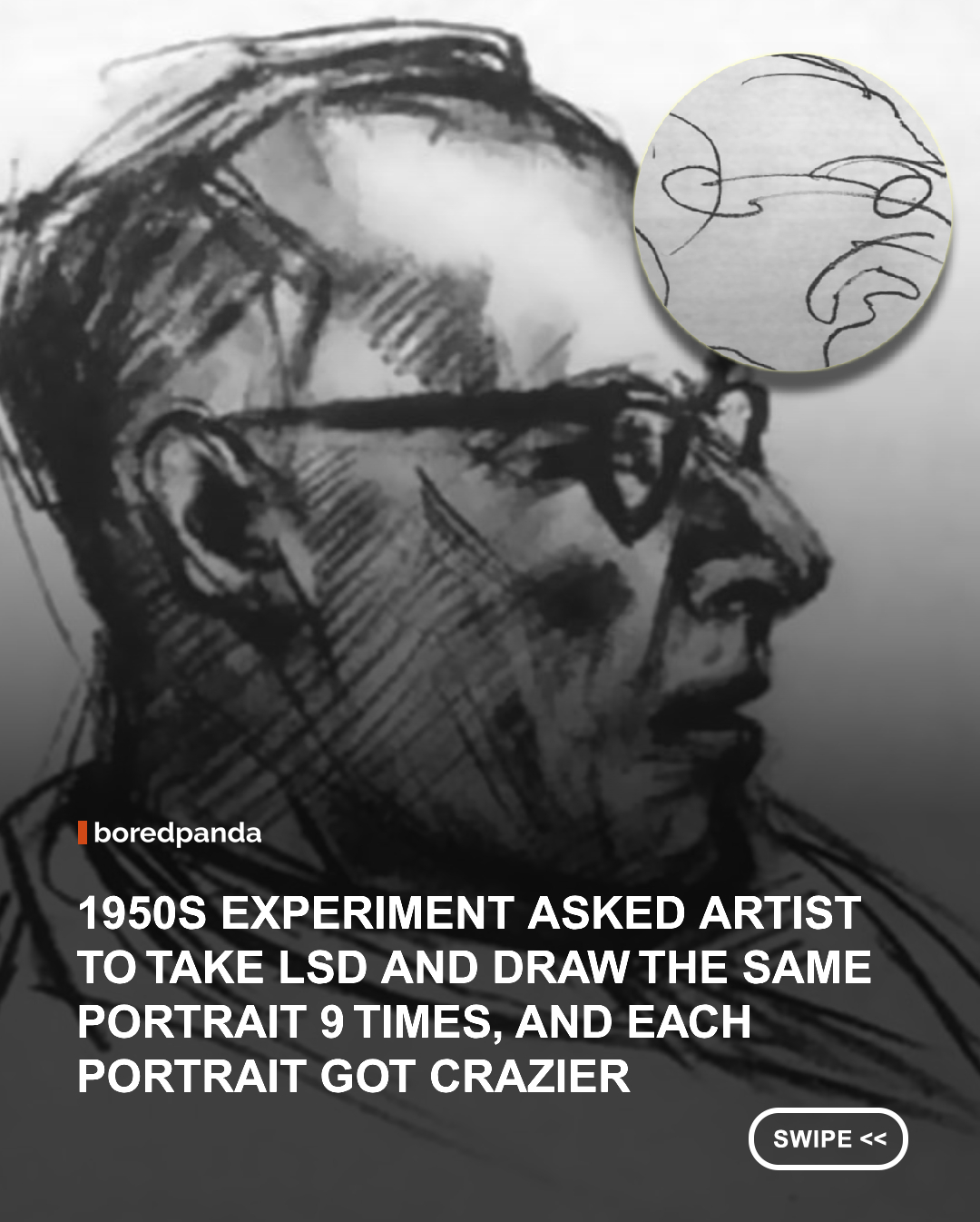 🎨 In the 1950s and 1960s, psychiatrist Oscar Janiger conducted a unique experiment exploring how altered states of consciousness influenced artistic expression. Artists were invited to create a series of self-portraits over time, resulting in a fascinating collection that highlights the many ways perception can shape creativity. The drawings remain a thought-provoking look at the relationship between art, observation, and the human mind.