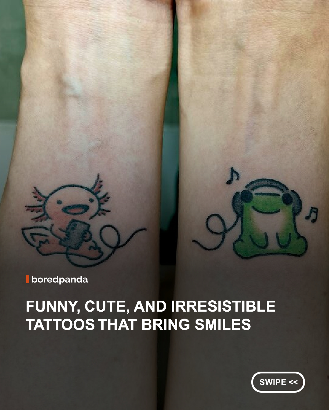 In the heart of Seoul, tattoo artist Buoy has been winning over fans with designs that radiate charm and playfulness. Their creations, ranging from quirky frogs to lovable puppies, capture a sense of innocence and lighthearted fun. It’s no wonder that people of all ages are drawn to Buoy’s cheerful world of tiny characters.