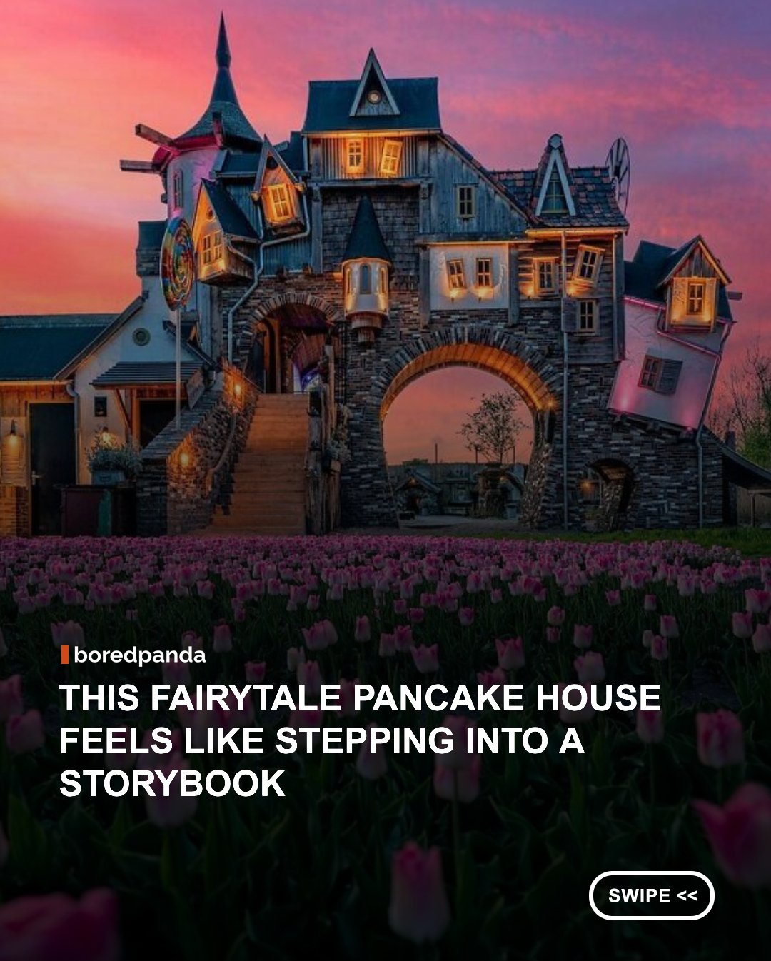 Tucked away in Zeewolde, Netherlands, Hans & Gretel Pancake House is a real-life fairytale where dining feels like stepping into the classic story. Inspired by Hansel and Gretel, the whimsical restaurant is filled with magical surprises, including moving tables, slanted floors, upside-down rooms, hidden play areas, and interactive features that delight both children and adults.


🥞 More than just a place to eat, it's an immersive experience complete with a large playground, enchanted forest attractions, and freshly made Dutch pancakes. Built around the idea that every visit should feel like a new adventure, it's become one of the Netherlands' most magical family destinations, proving that sometimes breakfast is just the beginning of the story.


📸:andyhendrata