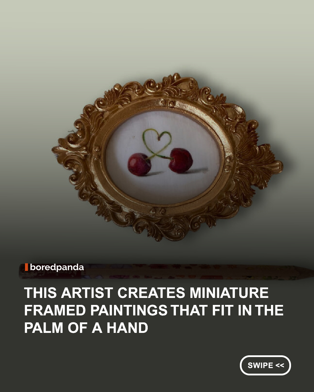 Artist Maria Titan proves that extraordinary art doesn't have to come on a grand scale. Her "Little Gems" series features hand-painted miniature artworks, each small enough to fit in the palm of your hand yet filled with remarkable detail, texture, and personality. Set inside ornate vintage-inspired frames, every tiny painting tells its own story, from whimsical animals and botanical studies to miniature portraits and reimagined masterpieces.  
 
#MariaTitan #Littlegems #art #miniatureart