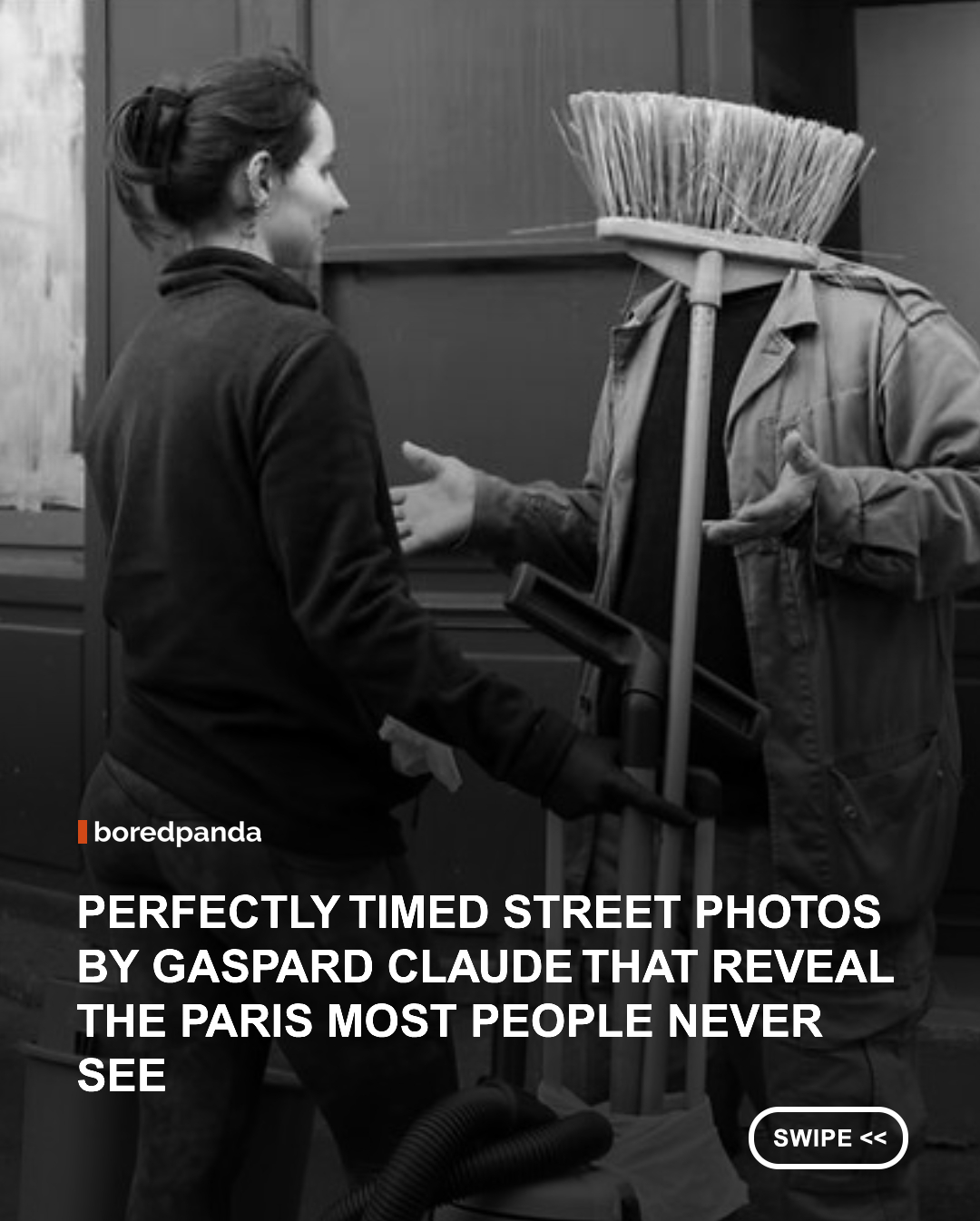 
Paris probably has been photographed more than almost any other city in the world, yet street photographer Gaspard Claude deliberately avoids its most recognizable landmarks. Instead of chasing iconic views, he documents the rhythms of everyday life, focusing on the fleeting interactions, chance juxtapositions, and tiny moments that define the city beyond its postcard image.

Working almost exclusively in black and white, Claude photographs people rather than places. His images explore the subtle choreography of public space, where strangers briefly intersect, generations share the same sidewalks, and split-second coincidences transform otherwise ordinary scenes.