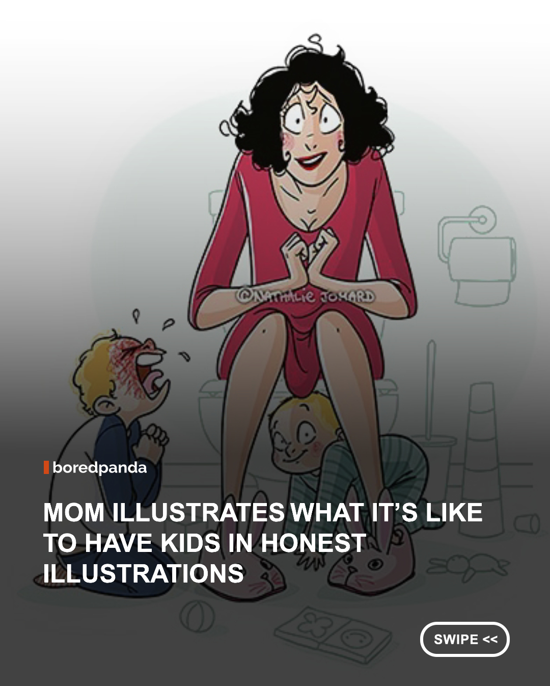 Some say being president is the hardest job in the world, but Nathalie Jomard disagrees. According to this French artist, there is nothing tougher than raising a child, and she has created playful and honest illustrations to prove it.

From huge body changes to not being able to peacefully go to the bathroom, Nathalie included a lot of the struggles women go through during different stages of maternity, and it's a real eye-opener for anyone who takes their mom for granted. Scroll down for the images, vote for your favorite ones and let us know in the comments if you agree that motherhood is the most responsible 'position.' 