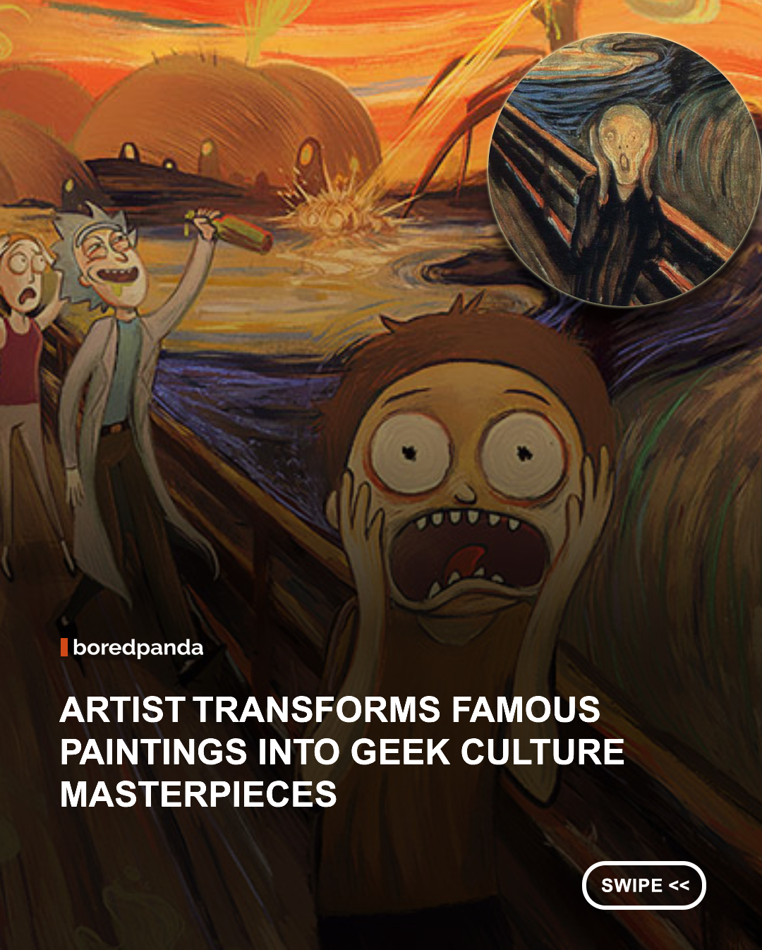 What happens when classic masterpieces meet modern geek culture? Artist @LOTHLENAN reimagines famous paintings by replacing their traditional subjects with characters and themes from beloved fandoms.

The series blends iconic works of art with everything from fantasy and science fiction to video games, comics, and other pop-culture favorites, while keeping enough of the original compositions to make the references instantly recognizable.  
The result is a playful collision of centuries-old art and modern fandoms, turning familiar masterpieces into something completely unexpected. Because apparently, even Renaissance paintings aren't safe from the internet's obsession with geek culture. #Art #painting #popculture 