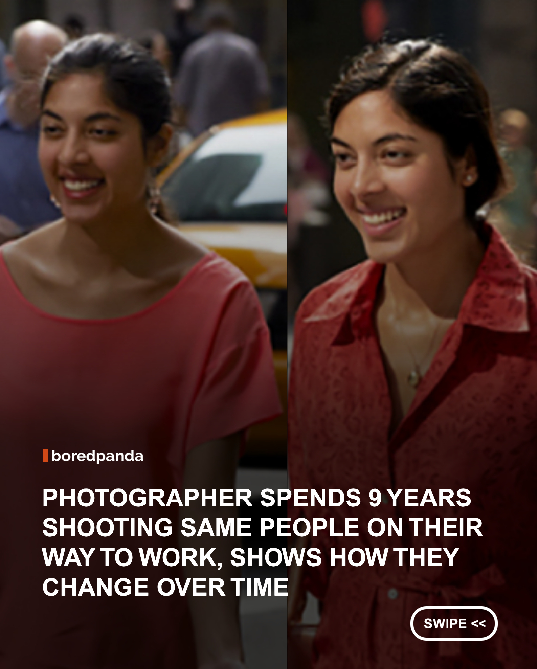 For nearly 10 years, Danish photographer Peter Funch stood outside New York’s Grand Central Station photographing morning commuters as they made their way to work. 📸🗽

He photographed from the same spot, around the same time each morning, between 2007 and 2016. While reviewing thousands of images for his book 42nd and Vanderbilt, Funch noticed something remarkable: he had unknowingly photographed some of the same people multiple times, sometimes years apart. 👀

The result is a fascinating visual record of ordinary lives, showing how people’s appearances, routines, and circumstances can change over time, while some things somehow stay exactly the same.