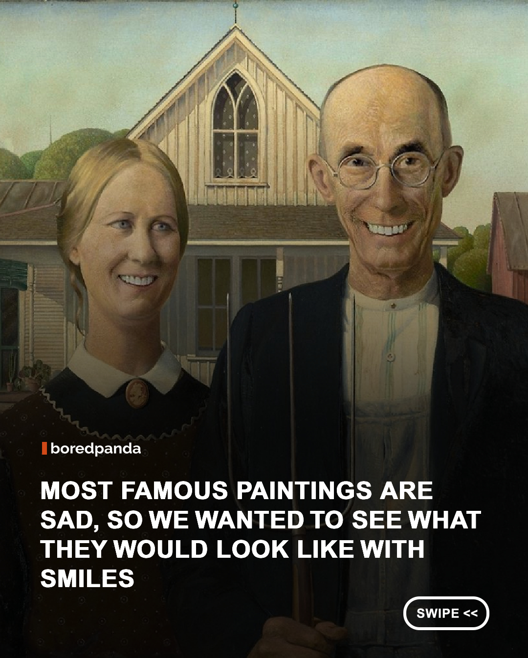 These familiar masterpieces get a completely different personality when their famously serious expressions are replaced with big, cheerful smiles. Some look surprisingly natural, while others become hilariously strange.

It’s amazing how one tiny change can completely transform the mood of a painting that has been admired for centuries. Suddenly, the Renaissance feels a lot less serious.