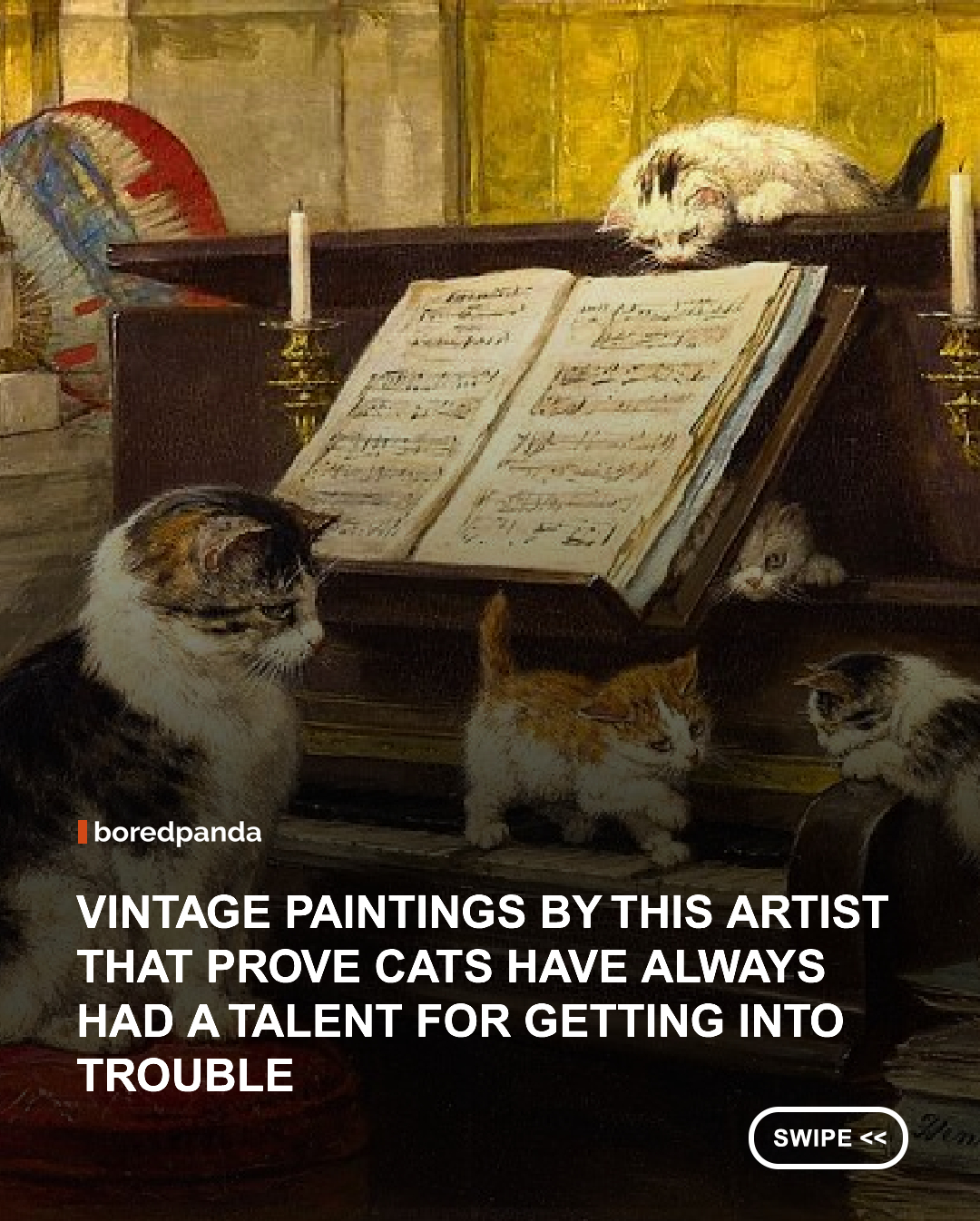 Long before cats became the undisputed stars of the internet, Henriëtte Ronner-Knip was already documenting their curiosity and elegant beauty. Born in Amsterdam in 1821 into a family of artists, she learned to paint from her father, landscape painter Josephus Augustus Knip, and began exhibiting her work while still a teenager. After marrying Feico Ronner in 1850, she settled in Brussels, where she spent the rest of her life and built a successful career as an animal painter.

Cats, however, were not always her main subjects. Ronner-Knip initially painted landscapes, farm animals, and especially dogs, earning considerable recognition for her canine scenes before shifting her attention increasingly toward cats around the 1870s.