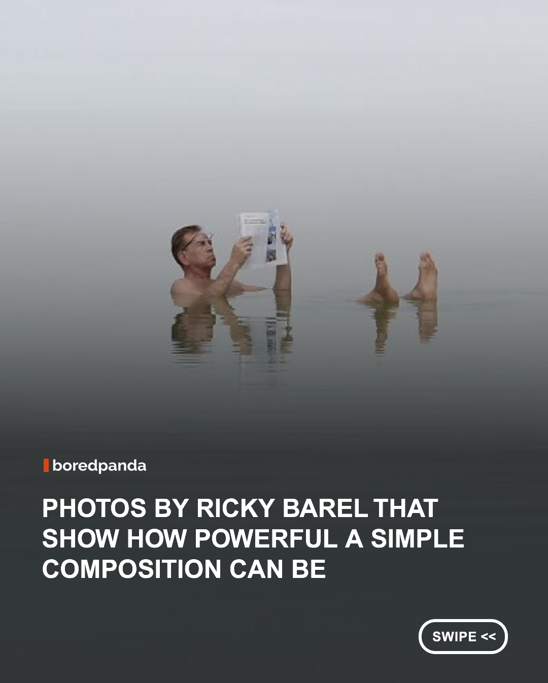 At first glance, Ricky Barel’s photographs can seem almost impossibly simple. A lone surfer crossing a stretch of sand, a person floating in calm water, or a small window surrounded by an expanse of wall becomes the entire scene. Yet that simplicity is exactly what gives her images their appeal, turning ordinary moments into carefully balanced compositions where every color, shadow, and empty space seems to matter.

Barel’s approach is rooted in minimalism, often reducing a photograph to the relationship between a single subject and its surroundings. Human figures and architectural details are isolated against broad, uncluttered backgrounds, while strong negative space gives the eye room to wander. She also frequently photographs from elevated viewpoints, transforming people into small shapes within larger patterns and making familiar environments feel almost abstract. Rather than relying on heavily saturated colors, she lets natural tones and contrasts do the work.