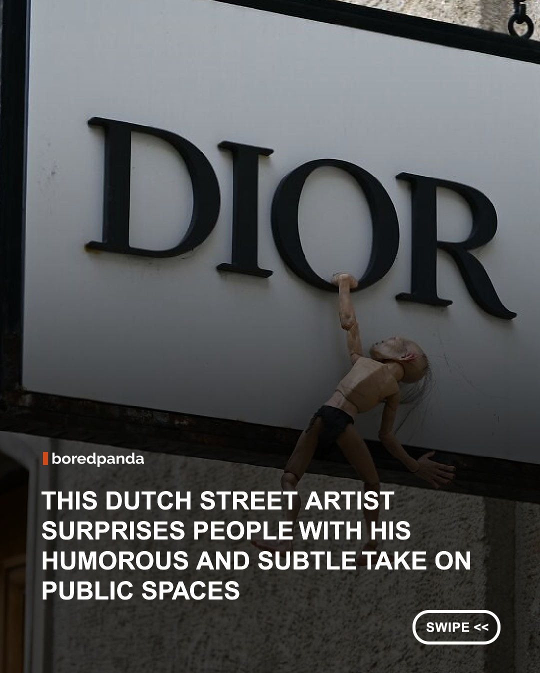 If you’ve ever wandered the streets of Amsterdam and thought you spotted a cartoon character clinging to a lamppost, you probably just crossed paths with the work of Frank de Ruwe, aka "Frankey.”

This inventive street artist is known for turning the city into his personal playground, using clever, quirky installations to breathe life into the everyday. From sneaky visual jokes to heartwarming nods to pop culture, Frankey’s creations aren’t just art but also surprises waiting to be discovered.