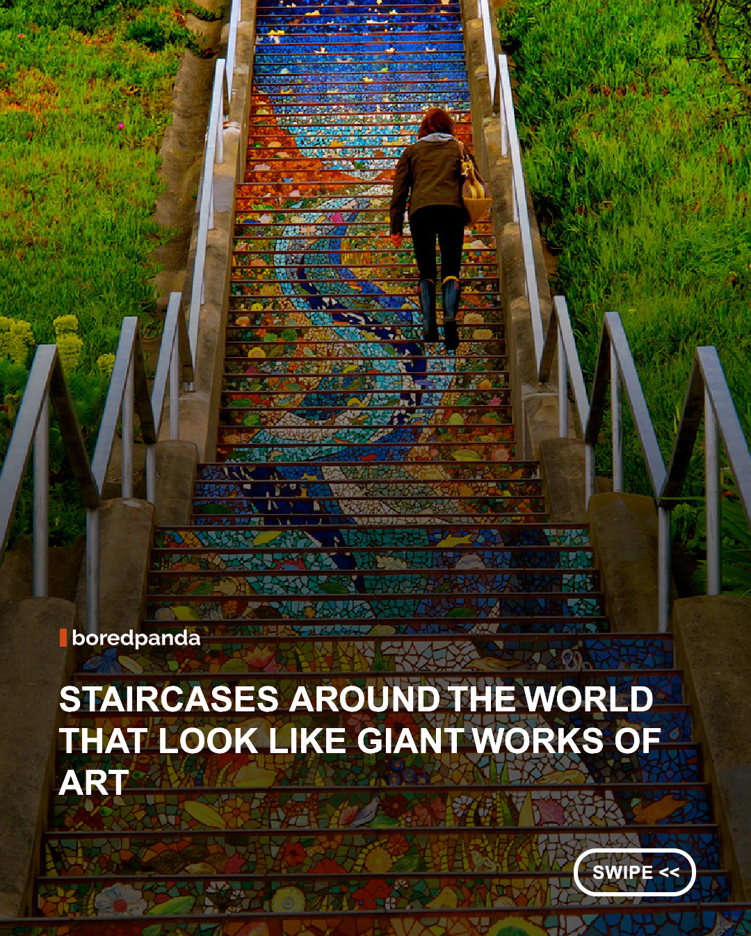 Street art is gradually coming to be accepted as a legitimate and wonderful art form by more and more people, but that doesn’t mean that street artists can rest on their laurels – they continue exploring with new ways to exploit public spaces and cover them in beautiful art. This post is all about street artists and regular people who have decorated something that most of us probably wouldn’t think of decorating – public outdoor steps