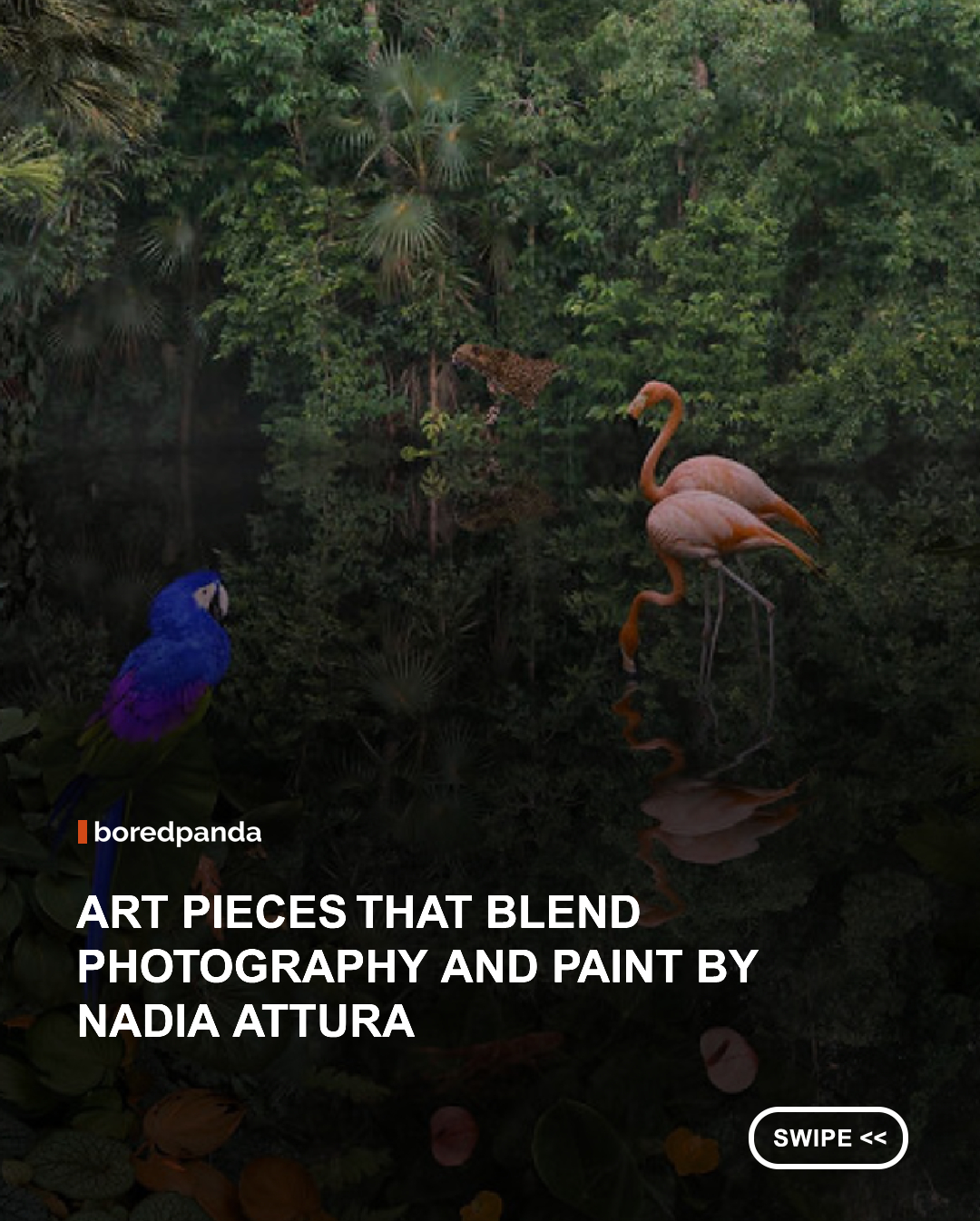 Two months before her daughter was born, artist Nadia Attura made a bold promise: she would leave her day job and become a full-time artist before her child turned five.

Her signature style began with damaged film negatives, accidental double exposures, and ghostly shadows created during her travels in India. Instead of throwing the imperfect negatives away, Attura transformed them into layered, dreamlike artworks by painting missing details back into the prints.

Today, her work blends real-life travel experiences with surreal botanical worlds, earning her five appearances at London’s Royal Academy Summer Exhibition. Her art is a celebration of texture, imagination, and the deeply human process of making something by hand.