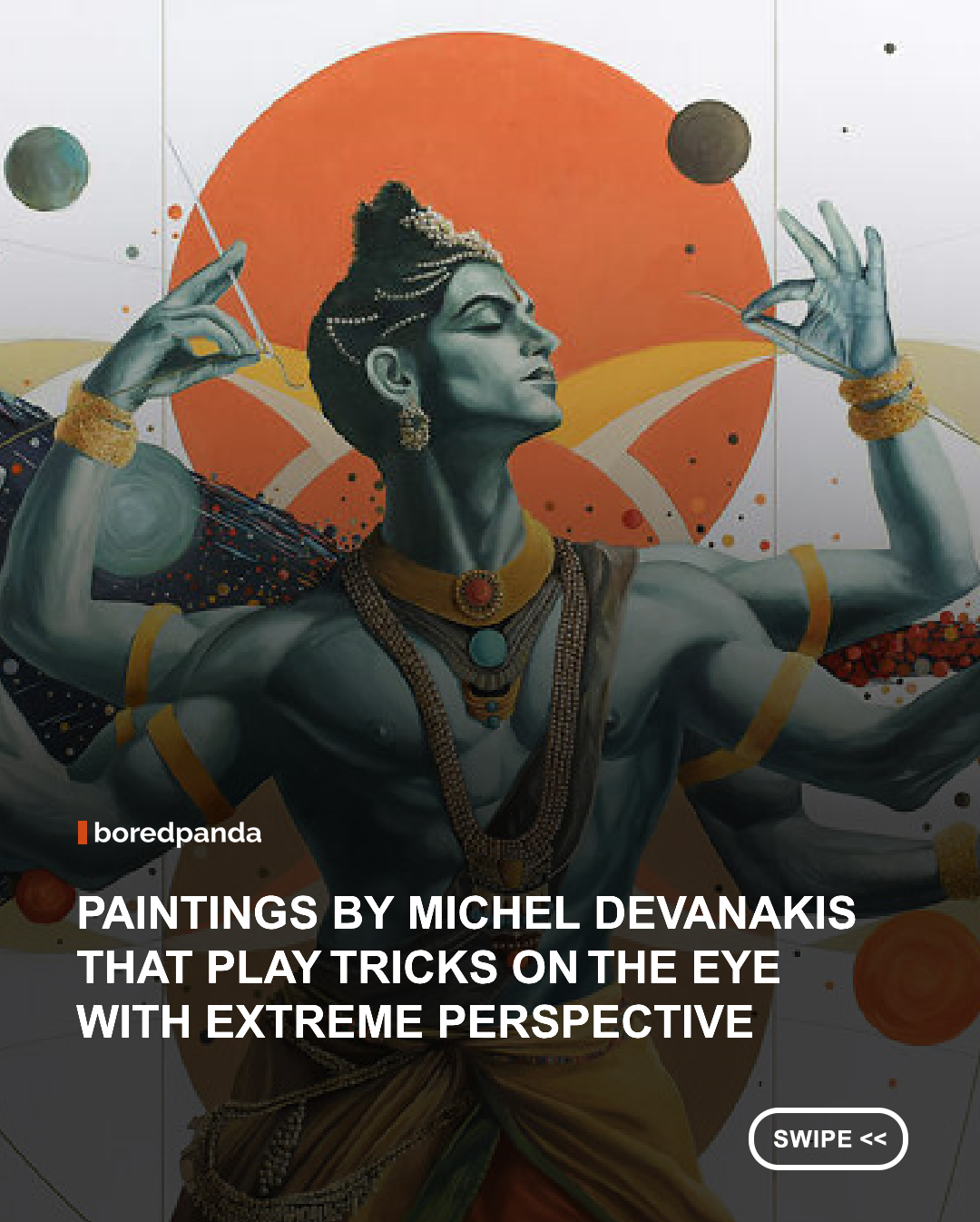 At first glance, Michel Devanakis’ paintings can feel remarkably grounded in reality. Faces are carefully rendered, bodies have weight, and small details invite a closer look. Spend a little longer with them, though, and things often become less straightforward. Perspectives stretch, reflections complicate the scene, compositions behave unexpectedly, and familiar subjects begin to feel slightly uncanny. Devanakis is a contemporary figurative painter born in Douala, Cameroon, to Greek parents. He studied Graphic Arts and Advertising in France before spending more than two decades working as a graphic designer and illustrator, an experience that still influences how he constructs his images. In 2013, he shifted his focus fully toward painting and is now based in Marathon, Greece.