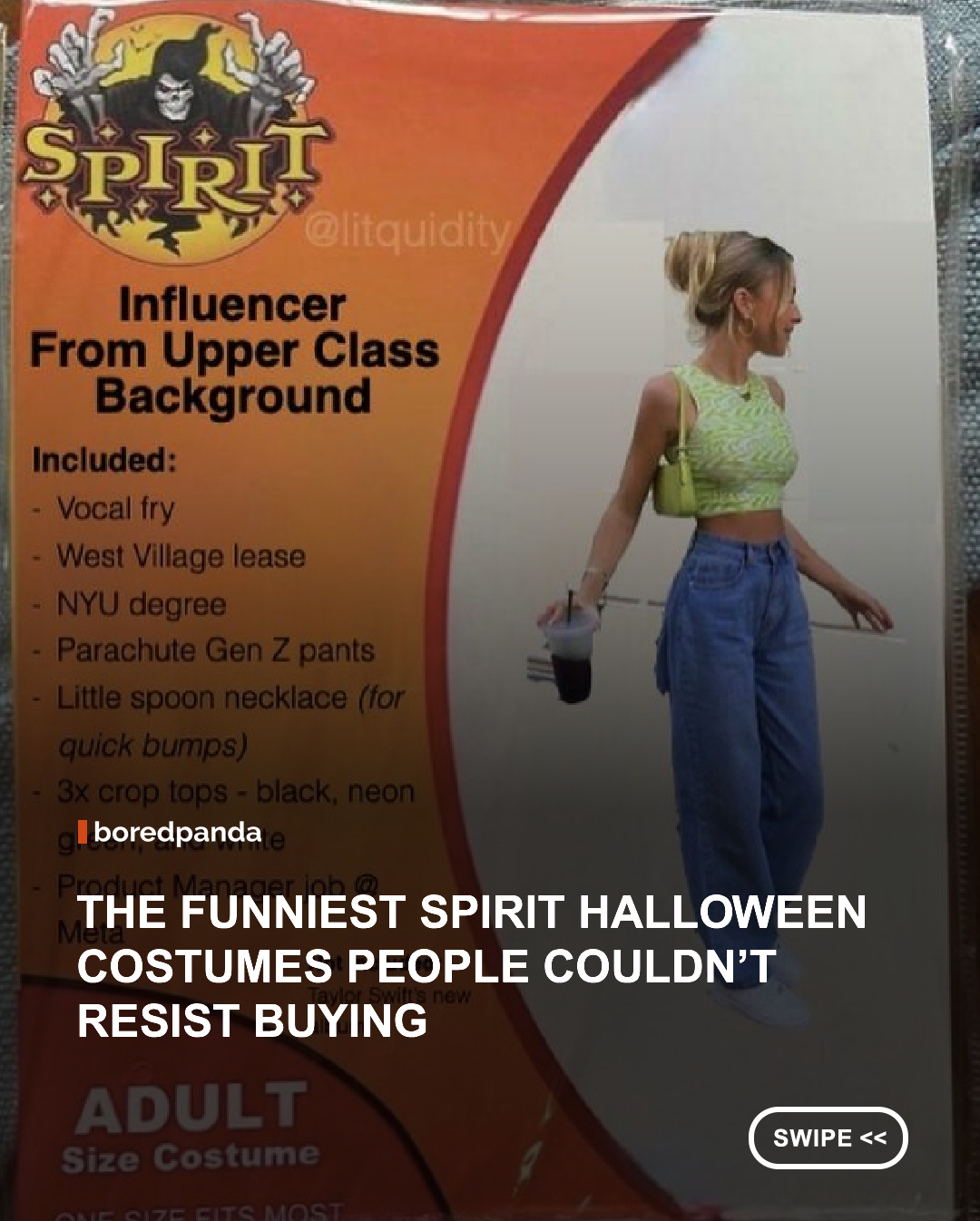 Halloween is supposed to be spooky, but these costumes seem more interested in being completely unhinged.

From bizarre characters and questionable ideas to costumes that make you wonder who looked at them and thought, “Yep, that’s going on the shelf,” Spirit Halloween has plenty of options for anyone who wants to stand out this year.

These are the costumes you wear when looking normal was never part of the plan.