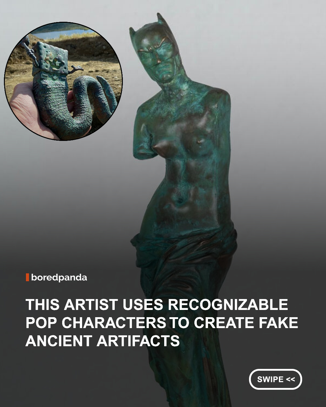 What if archaeologists thousands of years from now discovered artifacts inspired by the pop culture we grew up with? 🏺



Artist Joshua Goode @joshua_goode plays with that idea by creating faux archaeological sculptures based on familiar characters, objects, and icons from popular culture. He carefully gives them the appearance of ancient discoveries, complete with weathered surfaces, historical details, and fictional backstories.



The clever part is seeing something instantly recognizable transformed into what looks like a priceless artifact from a long-lost civilization. His work blurs the line between archaeology, history, and pop culture while imagining how the things we care about today might be interpreted centuries from now.



Basically, future archaeologists are going to have some very confusing museums. 





#Art #Artifacts #funny #popculture