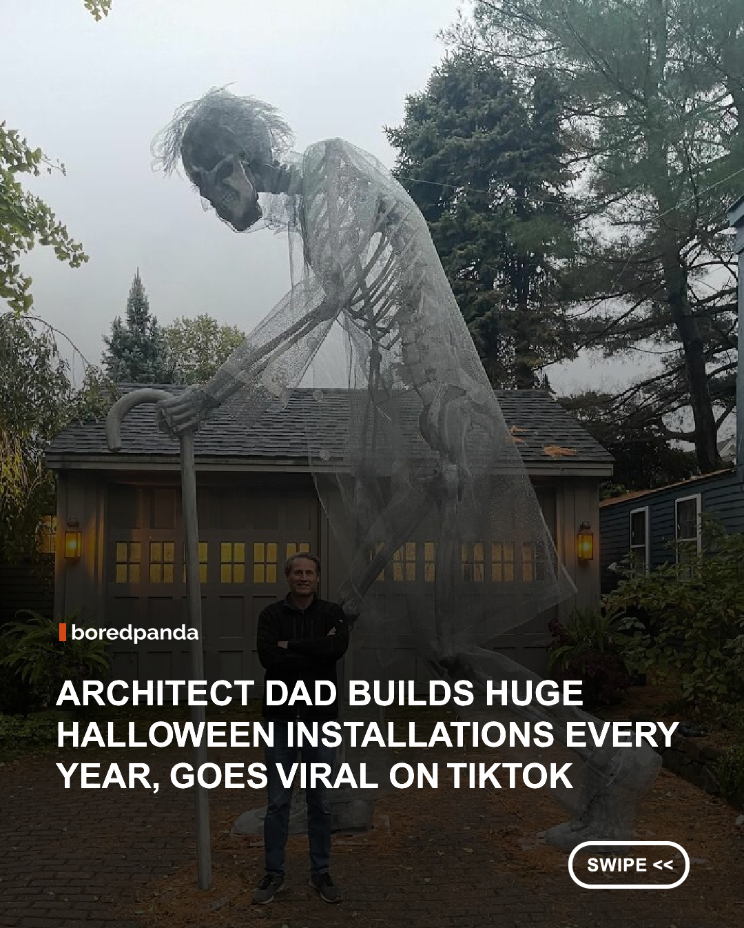 A great part of Halloween is just how creative you can get. From cozy, fall vibes, to terrifying ghouls and skeletons, decorations and costumes, there is a little bit of something for everyone. But one father and architect [goes above and beyond](https://www.tiktok.com/@parkersaltsman/video/7295563557771660590) every year when he makes massive and creative Halloween Sculptures.
This year, he is constructing a truly massive Norwegian-inspired troll to terrorize any who dare step foot in his neighborhood. People from all over the internet shared their thoughts and admiration for this deeply impressive work. 

Credit // Tiktok: @parkersaltsman

#halloween #halloweendecorations #decorations 