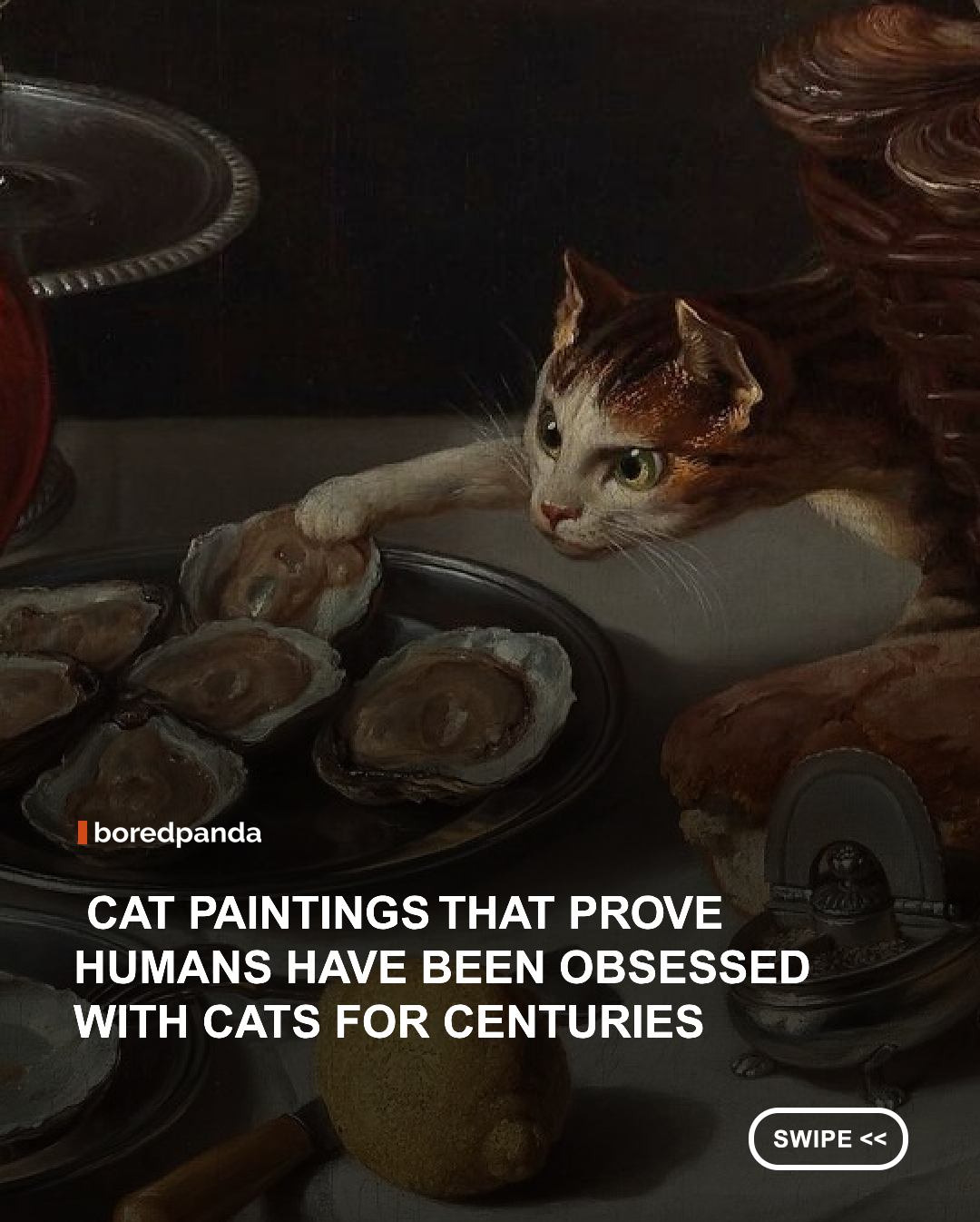 If you think cats only took over the internet recently, think again. Long before memes and viral videos, felines were already making their mark on canvases, sculptures, and manuscripts across centuries. From ancient depictions to classical masterpieces and modern interpretations, artists have long been fascinated by their mystery, elegance, and undeniable charm. 

#Cats #catsinart #painting #classicpainting