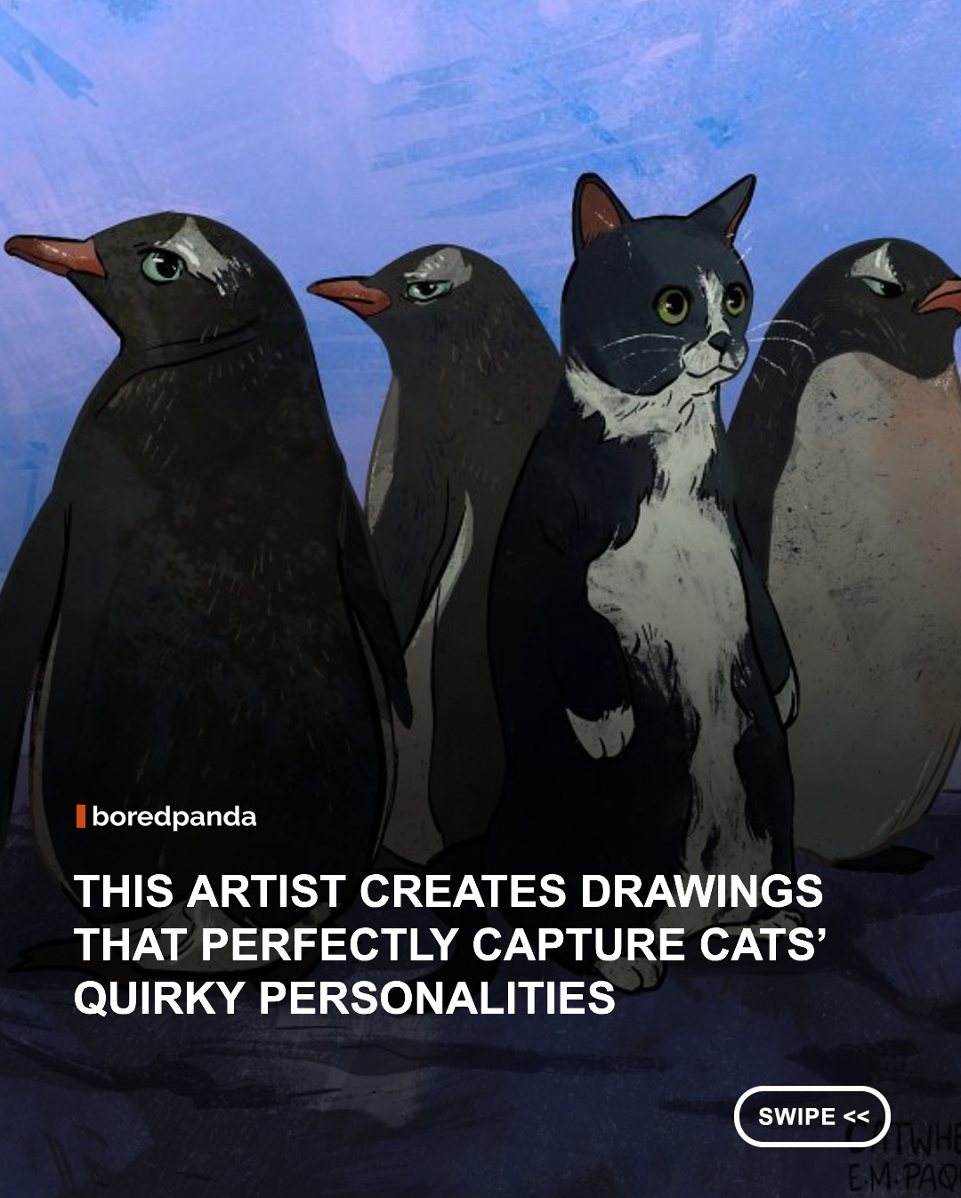 Cats are adorable, unpredictable, and just a little bit weird. 🐈🎨 And artist [catwheezie](https://www.instagram.com/catwheezie/#)
 knows exactly how to capture all of that in her colorful illustrations!
From their bizarre expressions to their wonderfully quirky personalities, these drawings celebrate the little things that make cats so uniquely entertaining. Every illustration feels like a tiny window into the wonderfully chaotic world of our feline friends. 😹💖
If you’ve ever wondered what goes on inside a cat’s head, these illustrations might be the closest we’ll ever get to an answer.


Because cats may not make any sense, but somehow, we love them even more for it. 🐾

Instagram: @[catwheezie](https://www.instagram.com/catwheezie/#)
#CatArt #CatIllustration #CatLovers #CatsOfInstagram #DigitalArt 