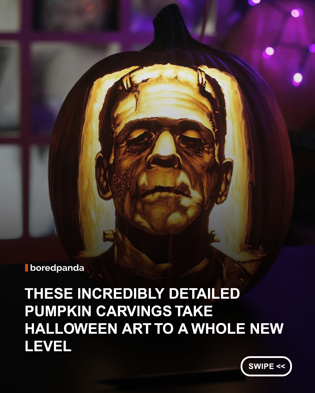 Joey Edwards, also known as Edwards Pumpkins, is a Portland-based artist who focuses on painting lifelike portraits on intriguing canvases. Edwards displays his talent by carving beautiful representations of various fictional characters and well-known figures out of pumpkins.

He manipulates the lighting to make it appear as though viewers are viewing a 3D portrait while carving the details into the pumpkins with rotary blades and drill bits. The artist can work from photographs or creative compositions and accepts commissions. 

📸: @jo3y3dwards 

#Pumpkins #Halloween #HalloweenArt #PumpkinArt